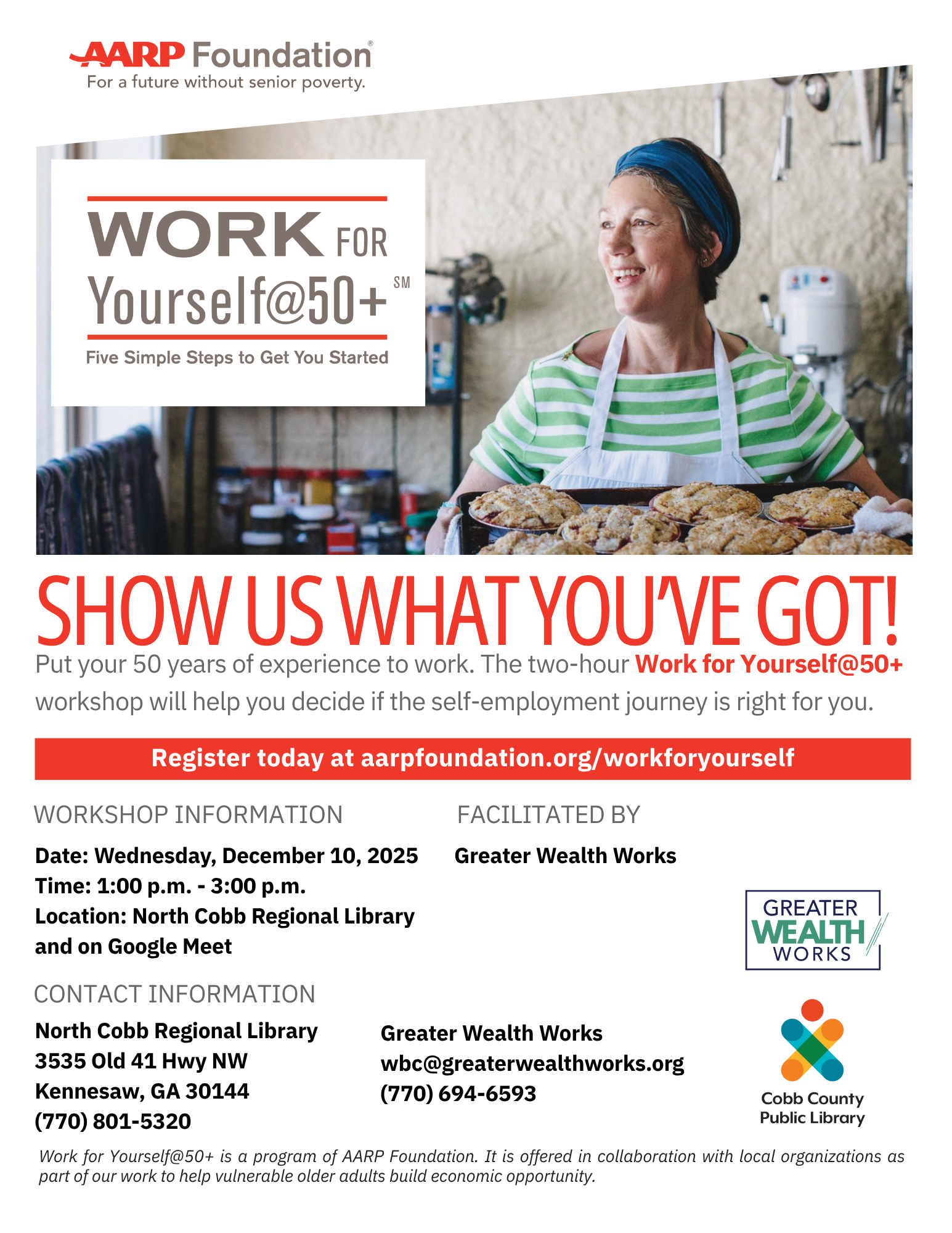 Work for Yourself@50+ - December 10 2025 - North Cobb Flyer