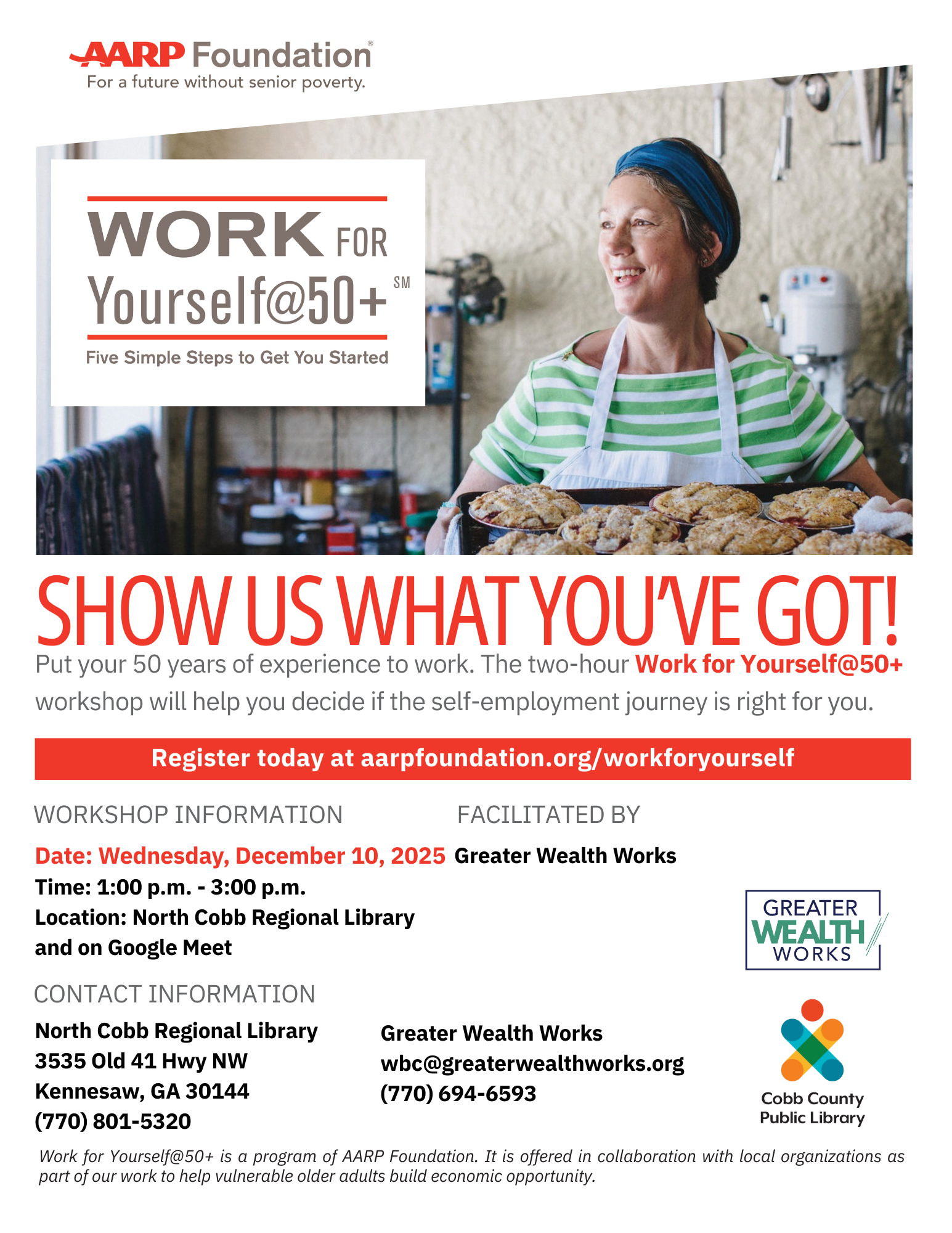 Work for Yourself@50+ - December 10 Bold - North Cobb Flyer